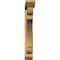 Ekena Millwork Olympic Slat Smooth Bracket w/ Offset Brace, Western Red Cedar, 5 1/2"W x 38"D x 38"H BKT0604X38X38OLY06SWR - alternate 3
